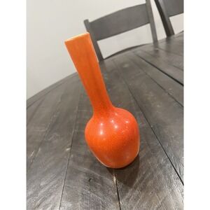 Royal Haeger  Pottery  Bulb Vase Red Orange Onion Bud Vtg MCM